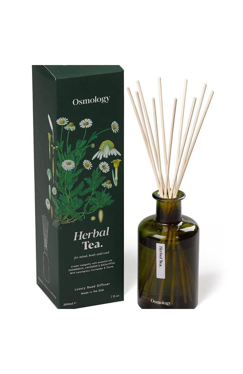 Osmology Herbal Tea Reed Diffuser - Chamomile Lavender and Eucalyptus, Main, color, Green