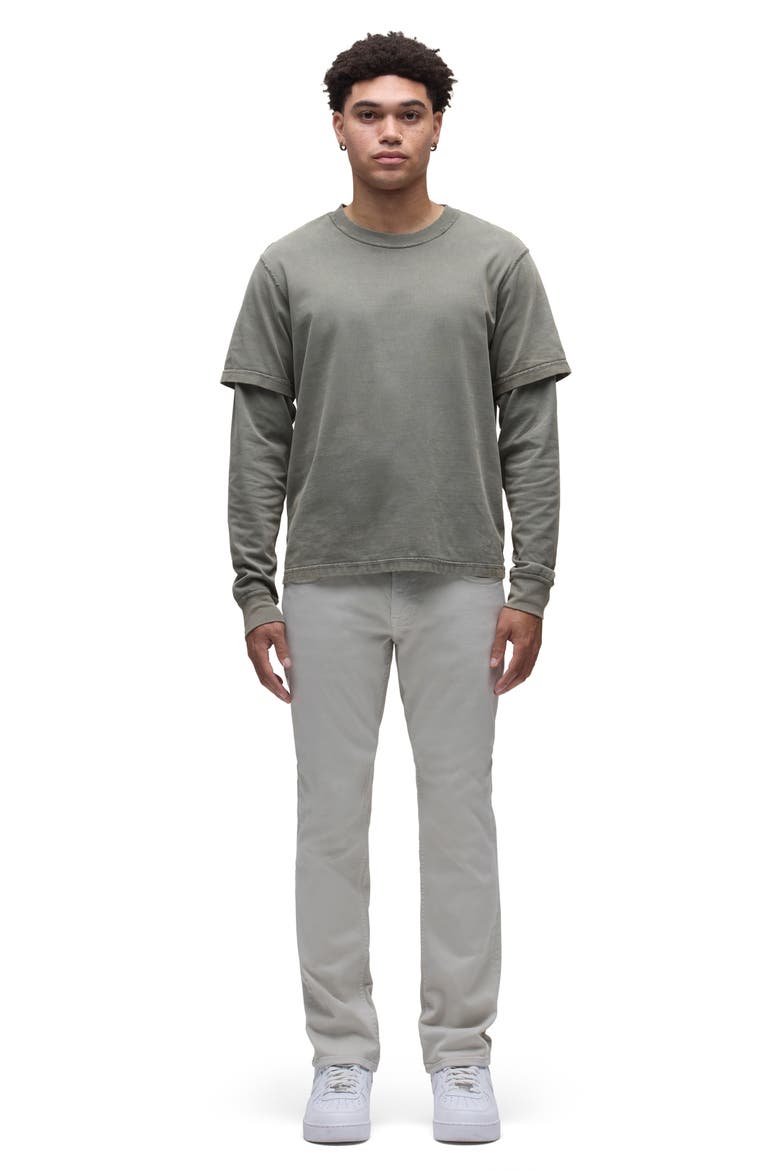 Blake Slim Straight Stretch Twill 5-Pocket Pants, Alternate, color, ASH