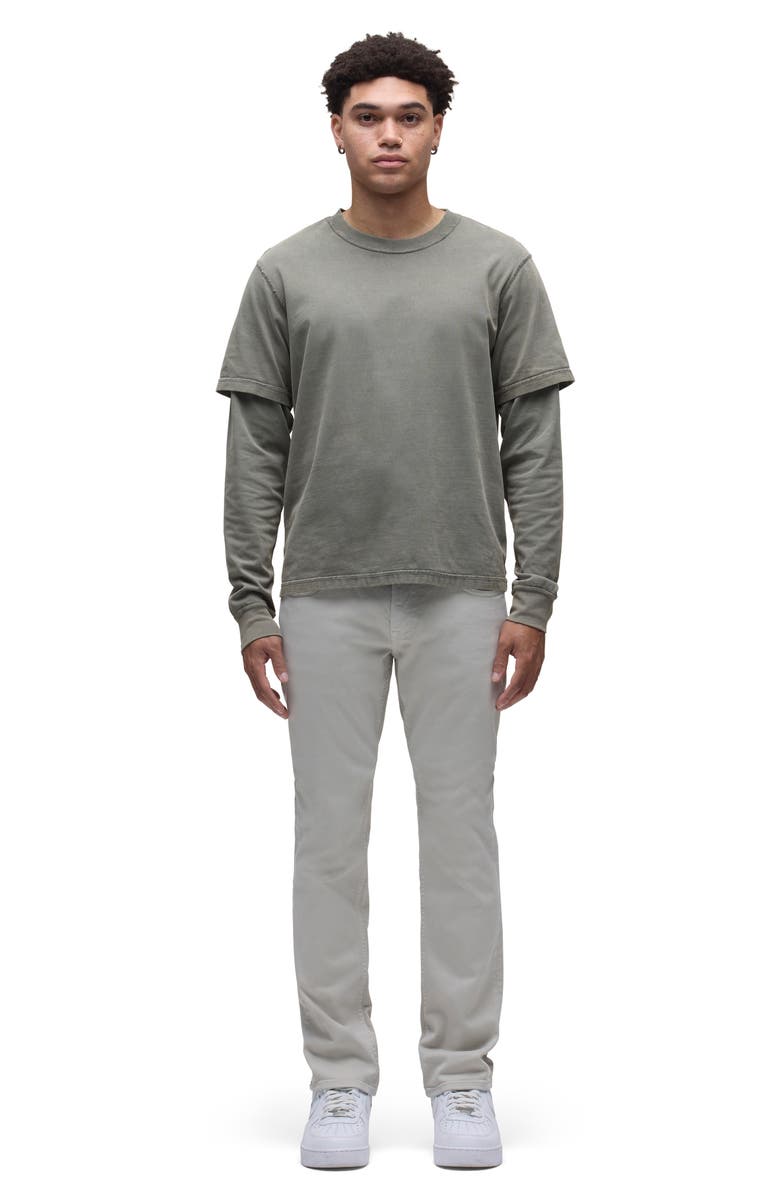 Hudson Jeans Blake Slim Straight Stretch Twill 5-Pocket Pants, Alternate, color, Ash