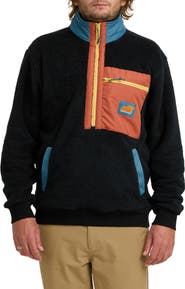 Billabong Boundary Peak Colorblock Fleece Zip-Up Jacket