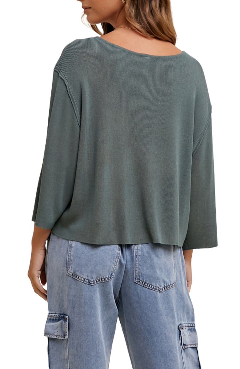 WISHLIST Fine Knit Pullover Sweater, Alternate, color, T. Green