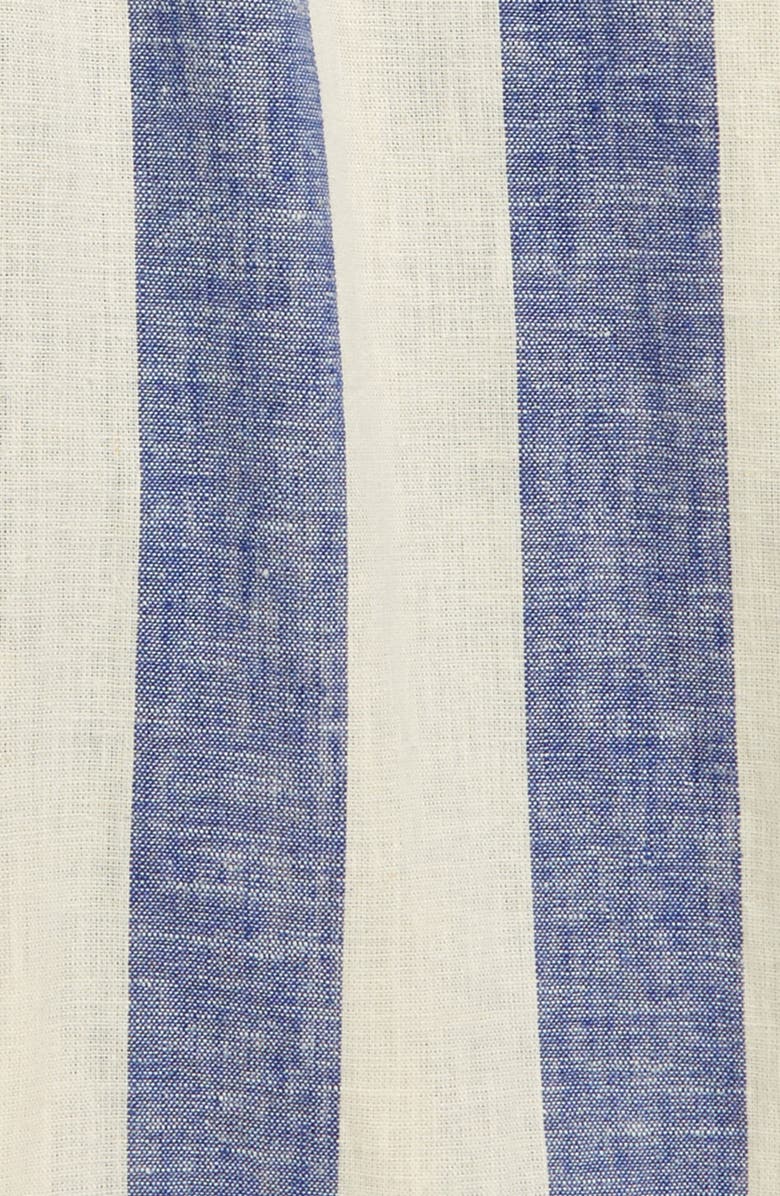 Tea Collection Chambray Stripe Wide Leg Pants, Alternate, color, 