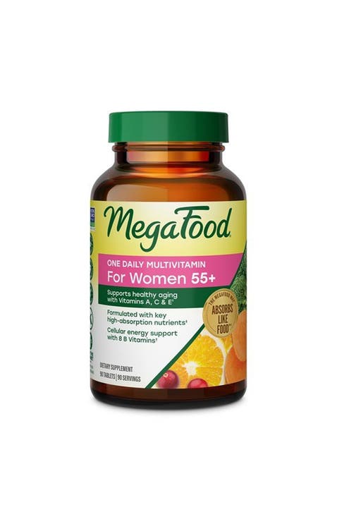One Daily Multivitamin for Women 55+ with Methylated B12, Healthy Aging, Vegetarian, 90 Tablets