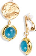 Karine Sultan Crystal Clip-On Drop Earrings