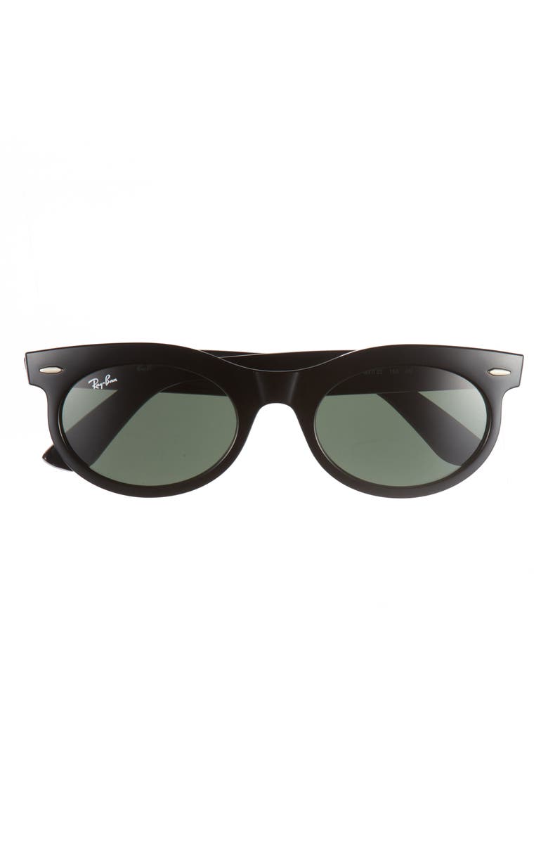 Ray-Ban Wayfarer 53mm Oval Sunglasses, Main, color, Black