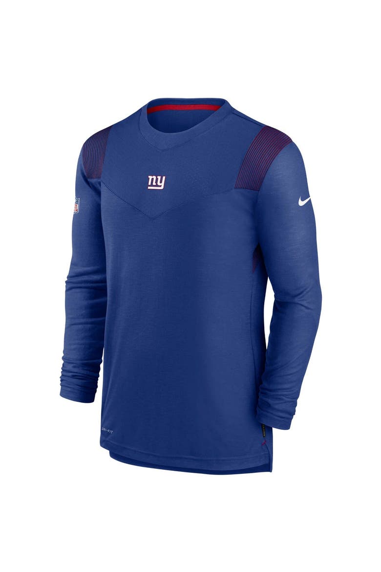 Men's Nike Royal New York Giants Sideline Player UV Performance Long Sleeve T-Shirt, Alternate, color, Royal