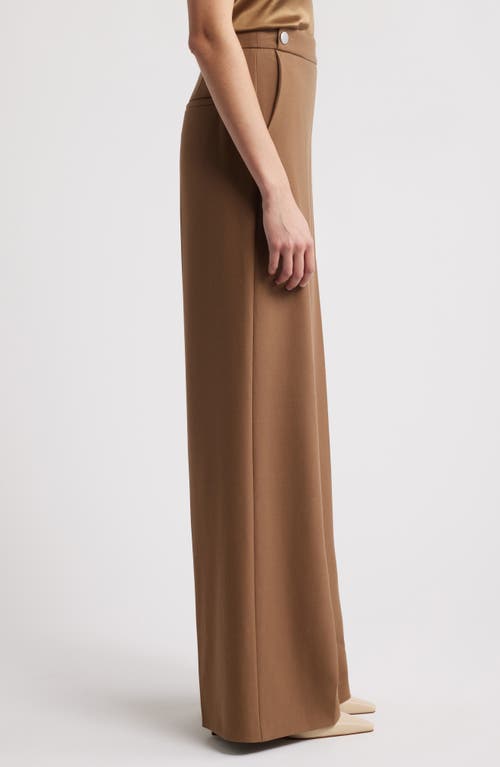 Hugo Boss Boss Tupita Sailor Wide Leg Pants In Teak