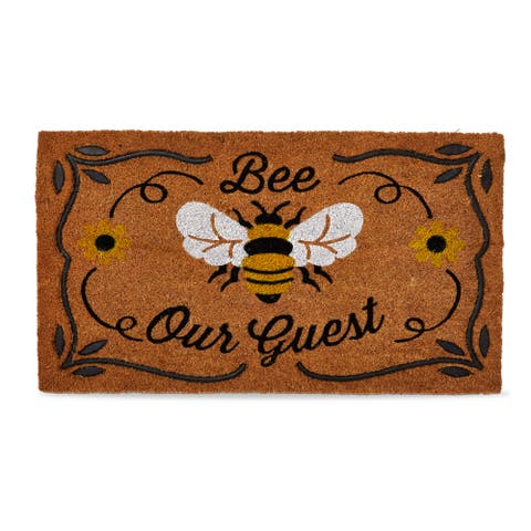 Bee Our Guest Coir Rubber Doormat Multi Coir Everyday