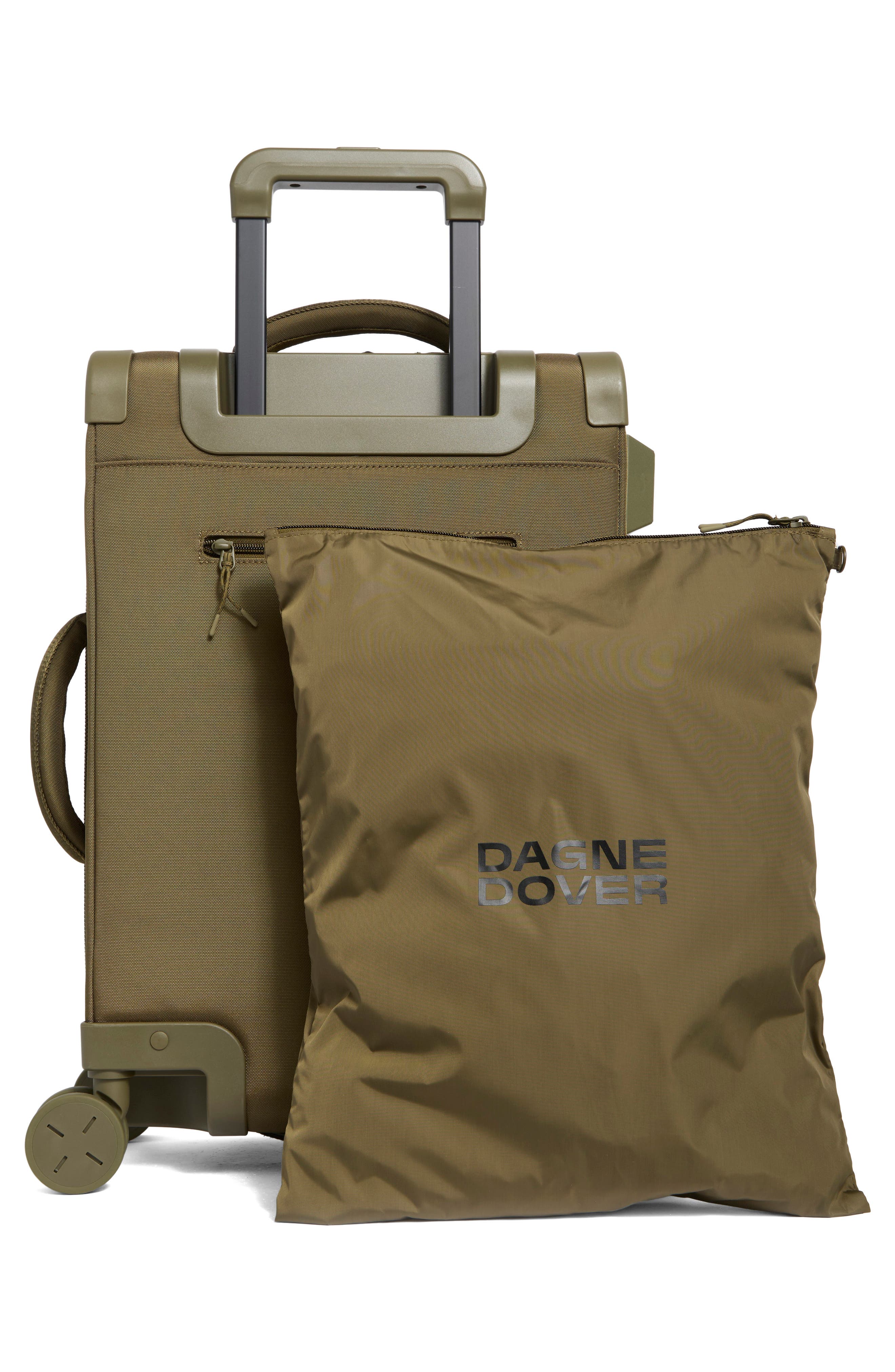 Dagne Dover Seattle Carry-On Rolling Suitcase, Alternate, color, Dark Moss