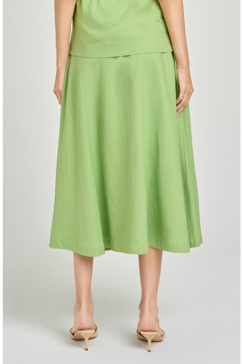 Capri Midi Skirt, Alternate, color, PISTACHIO