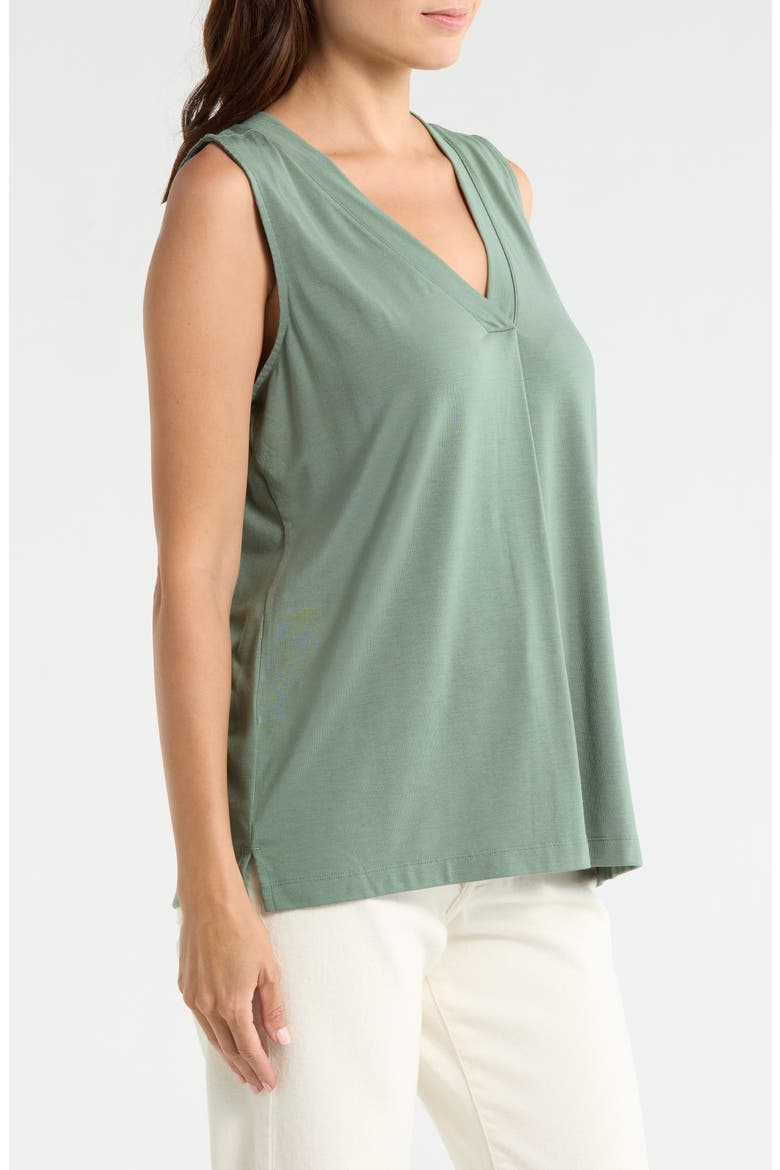 Kauai V-Neck Tank, Alternate, color, DARK JADE