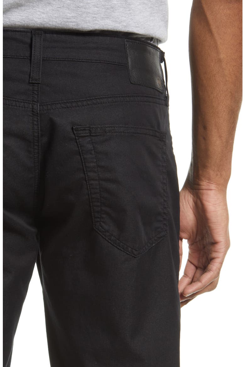 Everett Commuter Performance Slim Straight Pants, Alternate, color, PURE BLACK