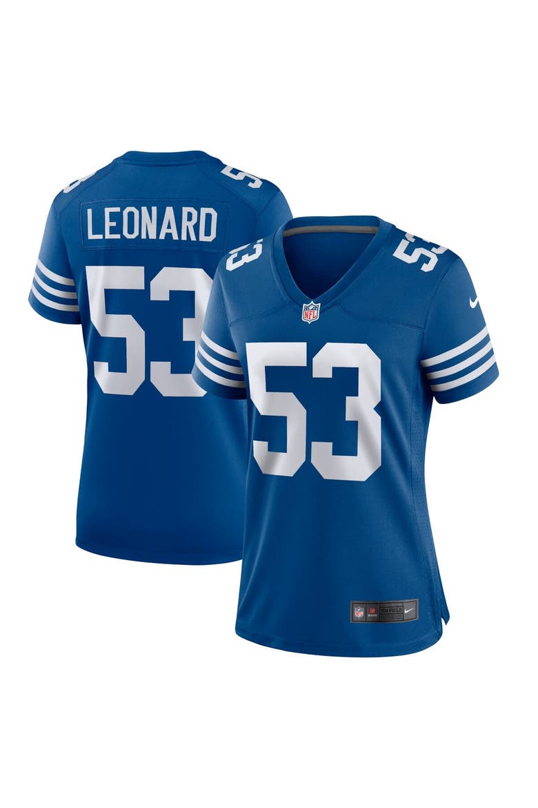 Women's Nike Shaquille Leonard Royal Indianapolis Colts Alternate Game Jersey, Main, color, Royal