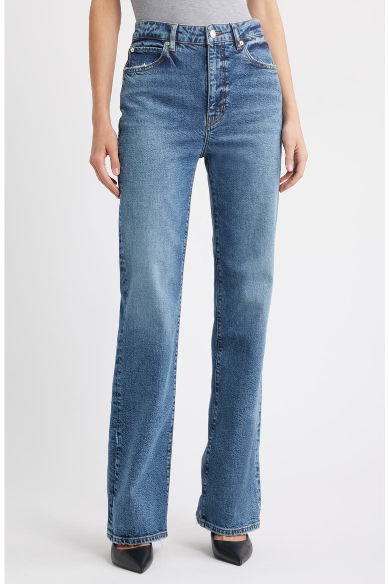 The Arrow High Waist Relaxed Bootcut Jeans, Main, color, HALO