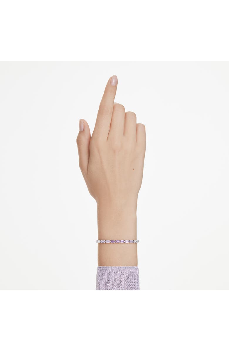 Swarovski Matrix Slider Bracelet, Alternate, color, Purple