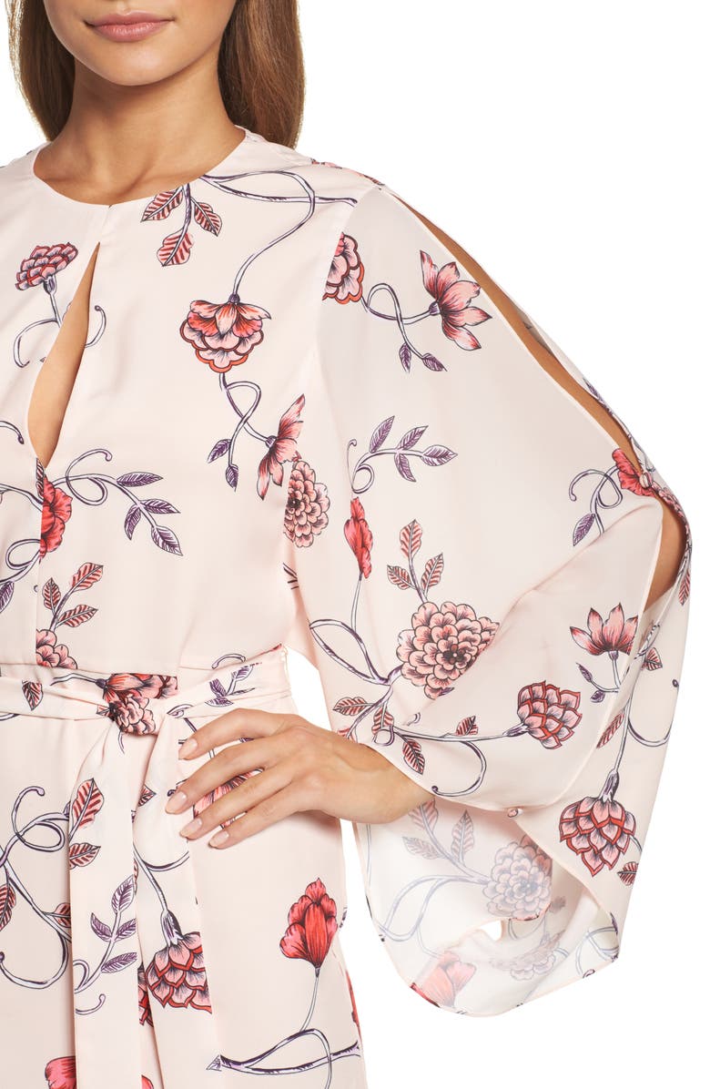 Cooper St Sakura Bell Sleeve Dress, Alternate, color, Pink Print