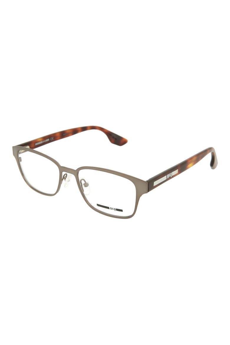 52mm Square Optical Frames, Alternate, color, RUTHENIUM HAVANA CLEAR/ CLR