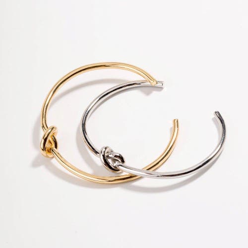 Hollywood Sensation Love Knot Bracelet -gold Knot Bracelet In Silver