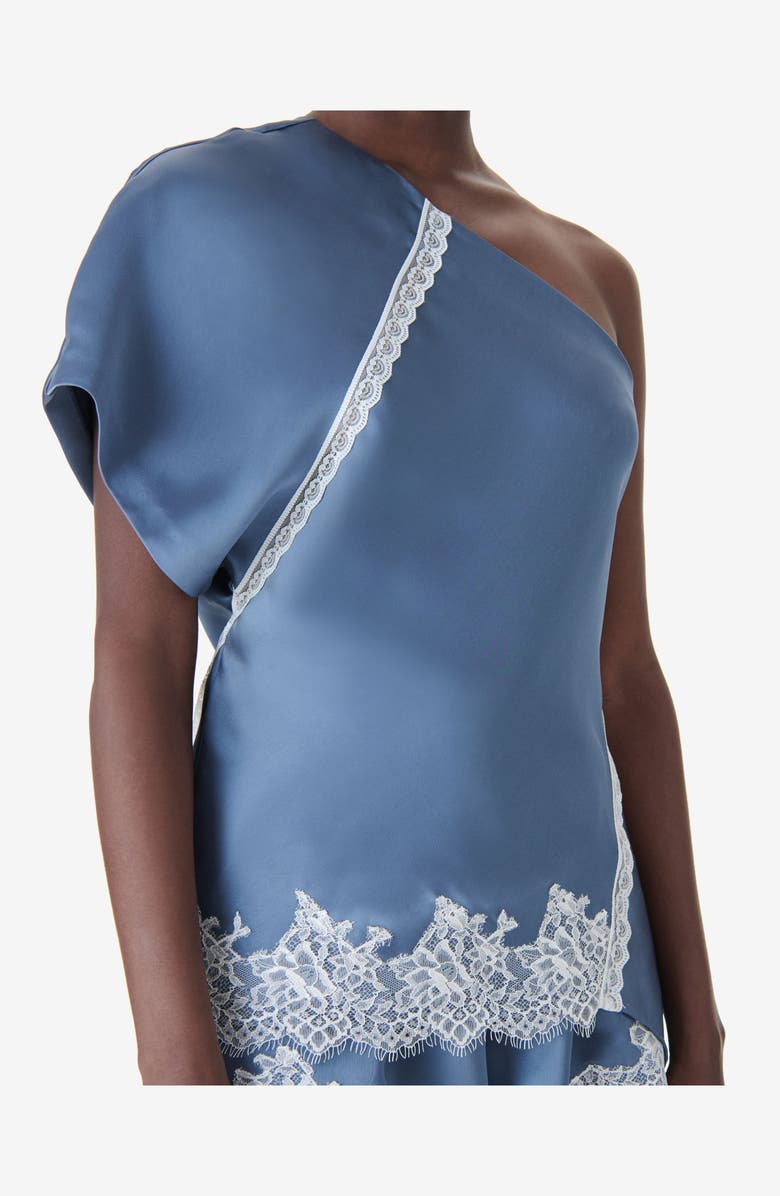 IRO Topazi Asymmetrical Top, Alternate, color, Storm Blue