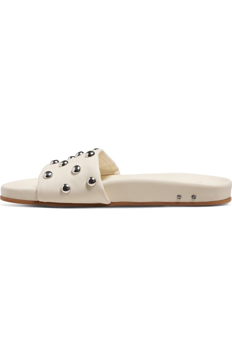 Beek Gallito Stud Slide Sandal, Alternate, color, Vanilla Silver
