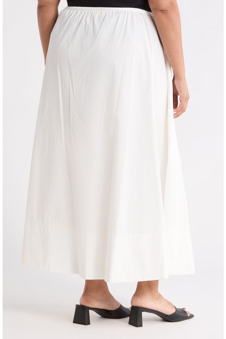 Cotton Poplin Maxi Skirt, Alternate, color, OFF WHITE