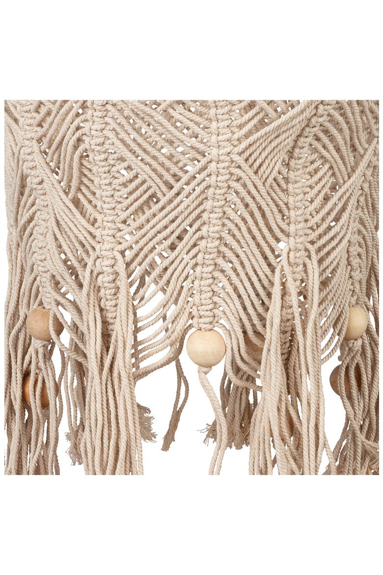 Macramé Hanging Basket, Alternate, color, BEIGE