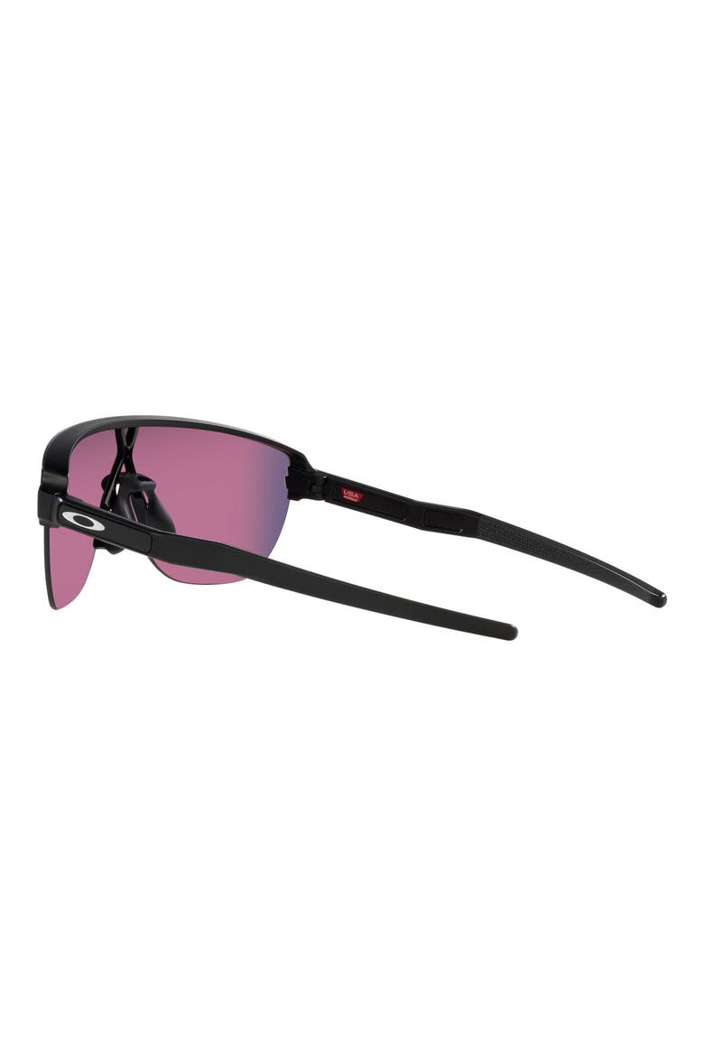 Corridor 142mm Semi Rimless Prizm™ Polarized Shield Sunglasses, Alternate, color, BLACK GREY