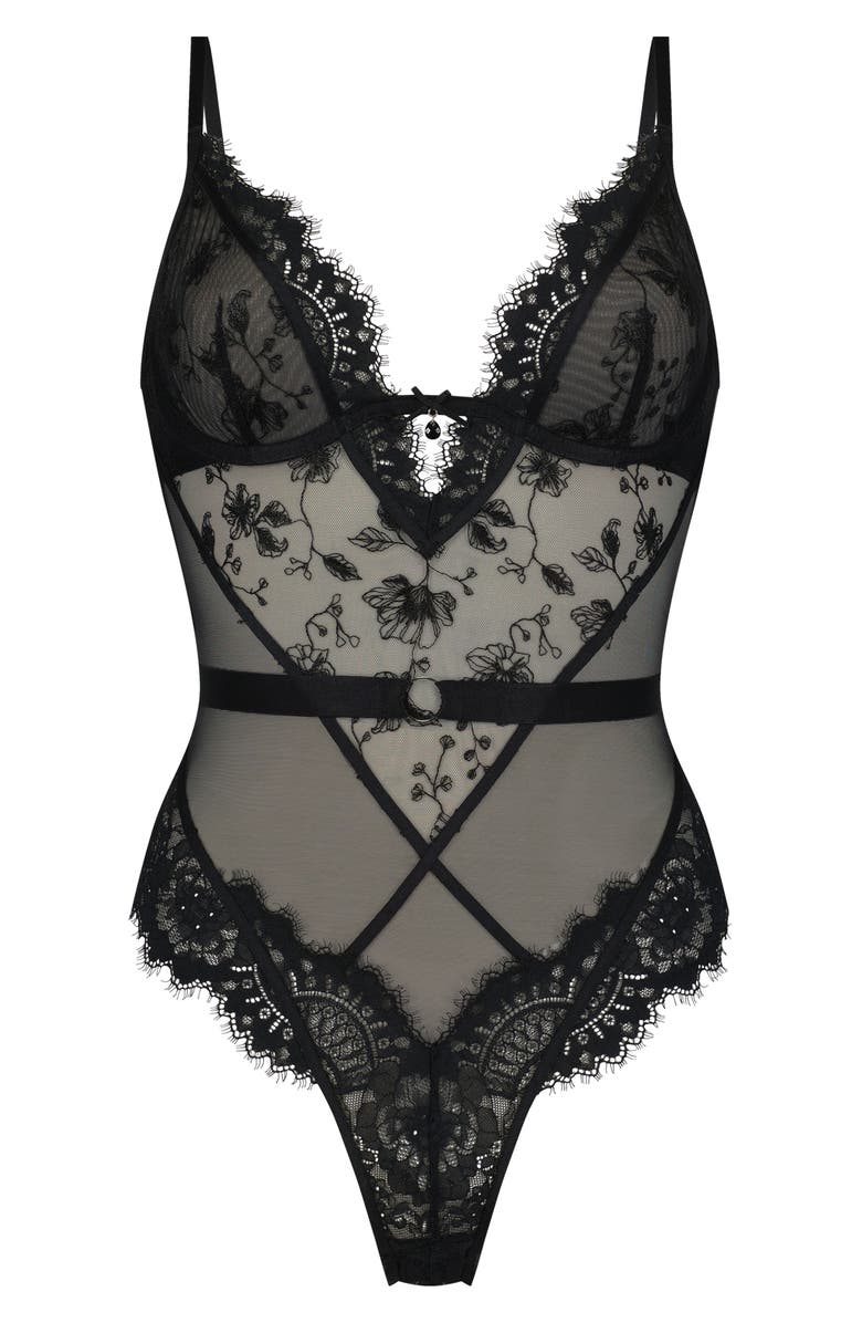 Hunkemöller Sia Underwire Teddy, Main, color, 