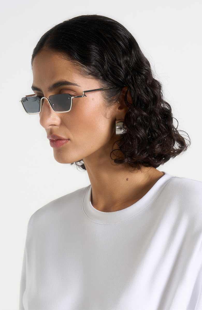 Manière De Voir Kai Rectangular Frameless Sunglasses, Alternate, color,