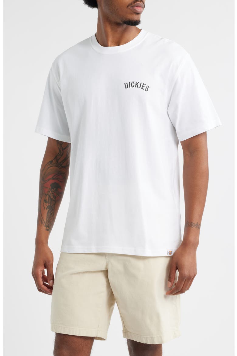 Snake Logo Graphic T-Shirt, Main, color, WHITE