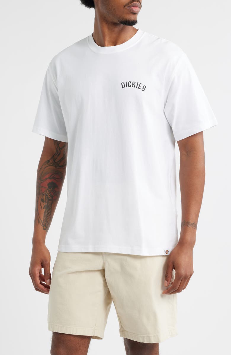 Dickies Snake Logo Graphic T-Shirt, Main, color, White