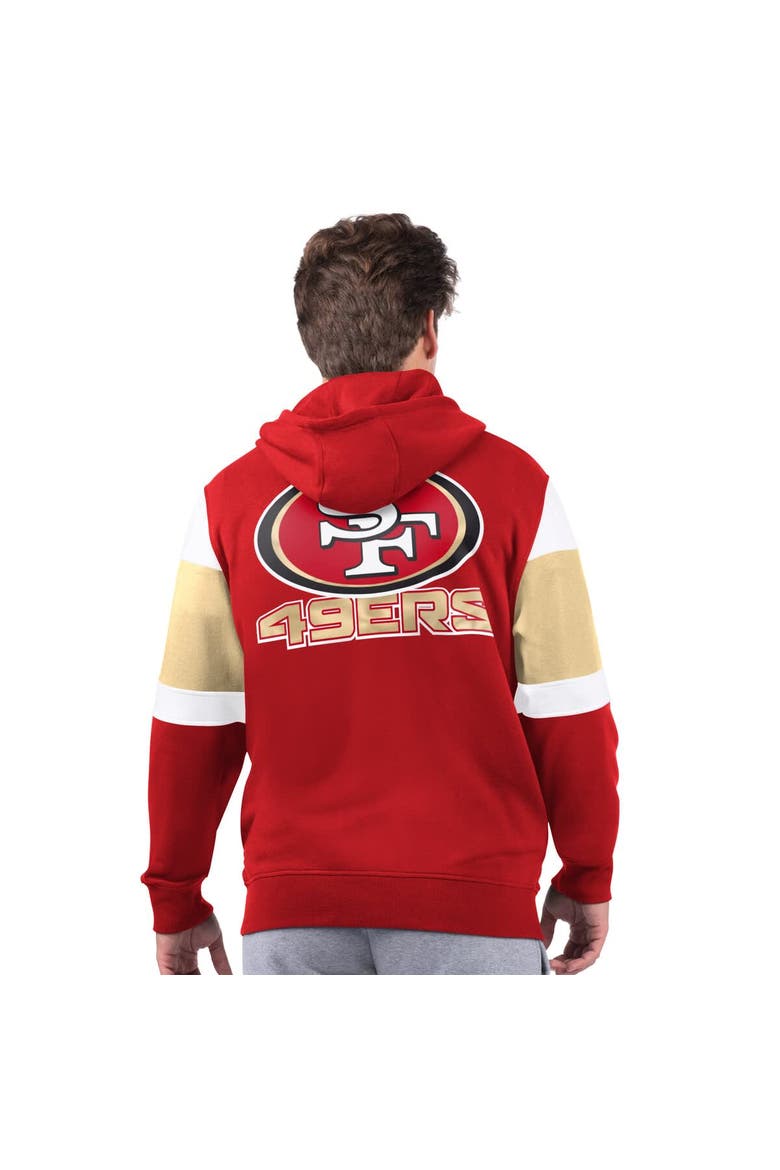 Men's Starter Scarlet San Francisco 49ers Extreme Full-Zip Hoodie, Alternate, color, Scarlet