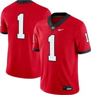 Nike Men's Nike #1 Red Georgia Bulldogs Game Jersey