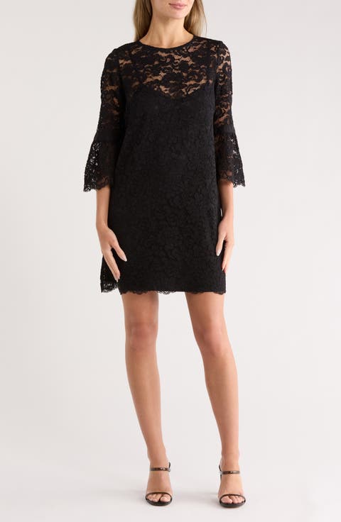 Bell Sleeve Lace Minidress