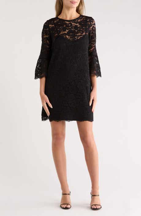 MELLODAY Bell Sleeve Lace Minidress