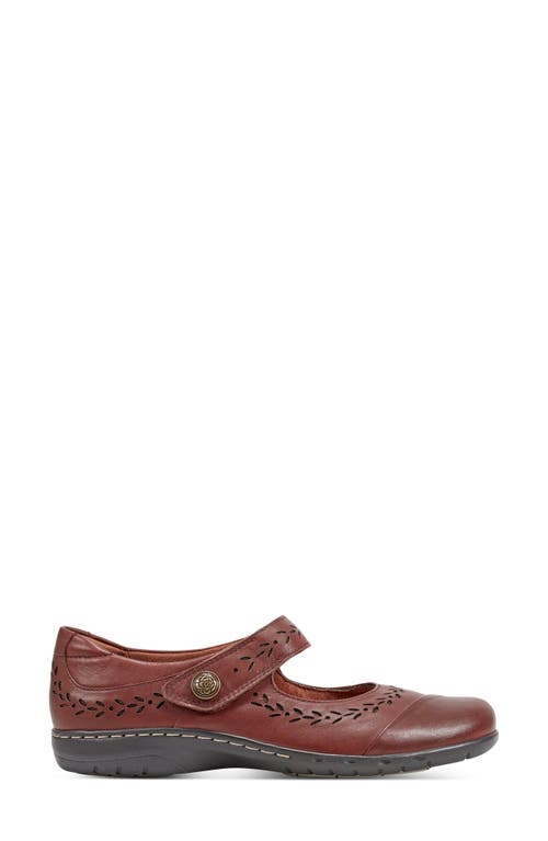 Rockport Cobb Hill Perry Mary Jane Ballet Flat In Medium Brown