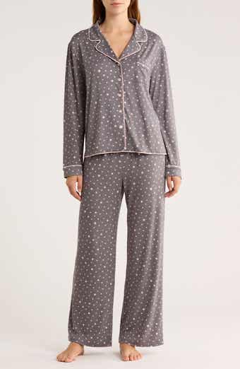 Honeydew Quiet Night Long Sleeve Button-Up Top & Pants Pajamas