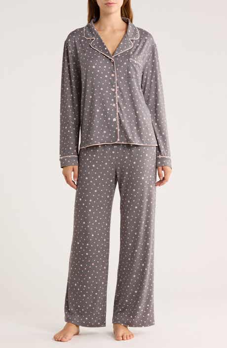 Honeydew Quiet Night Long Sleeve Button-Up Top & Pants Pajamas