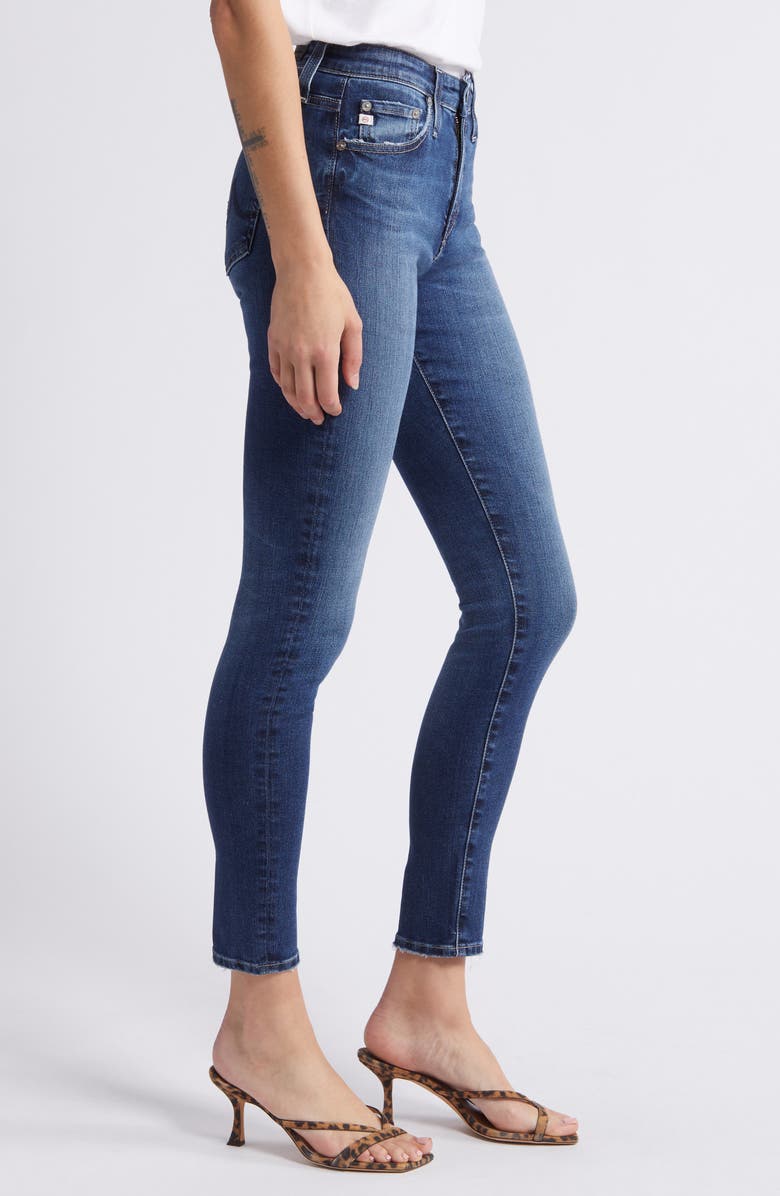 AG Farrah High Waist Ankle Skinny Jeans, Alternate, color, 11 Years Palos Verdes