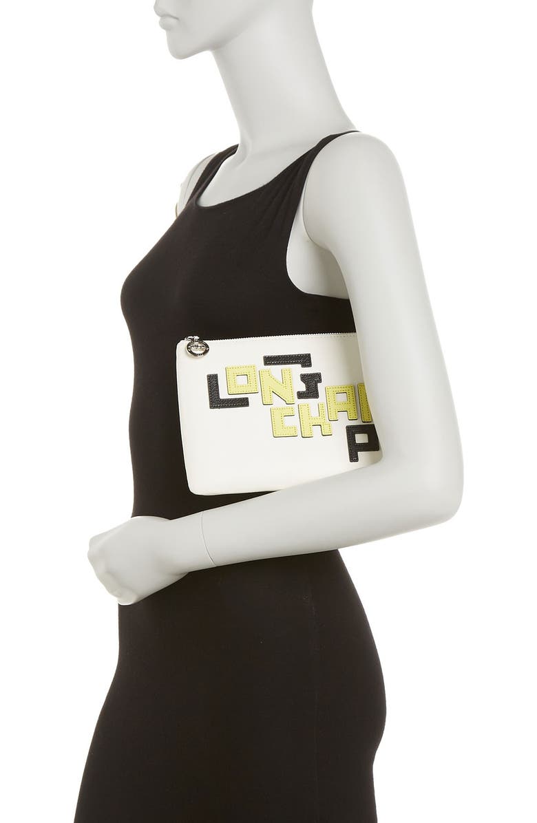 Longchamp Quarter Zip Clutch, Alternate, color,