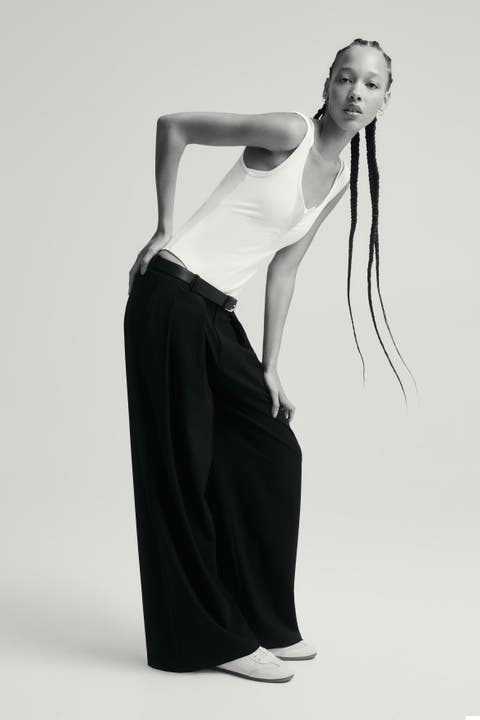 Pleated Baggy Pants