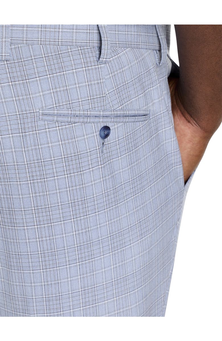 Synrgy by DXL Big & Tall Plaid Machine-Washable Suit Pants, Alternate, color, Blue