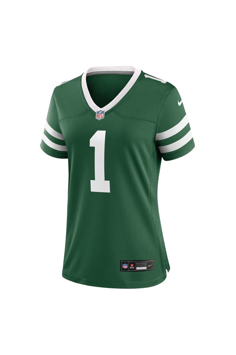 Women's Nike Ahmad Sauce Gardner Legacy Green New York Jets Game Jersey, Alternate, color, Green