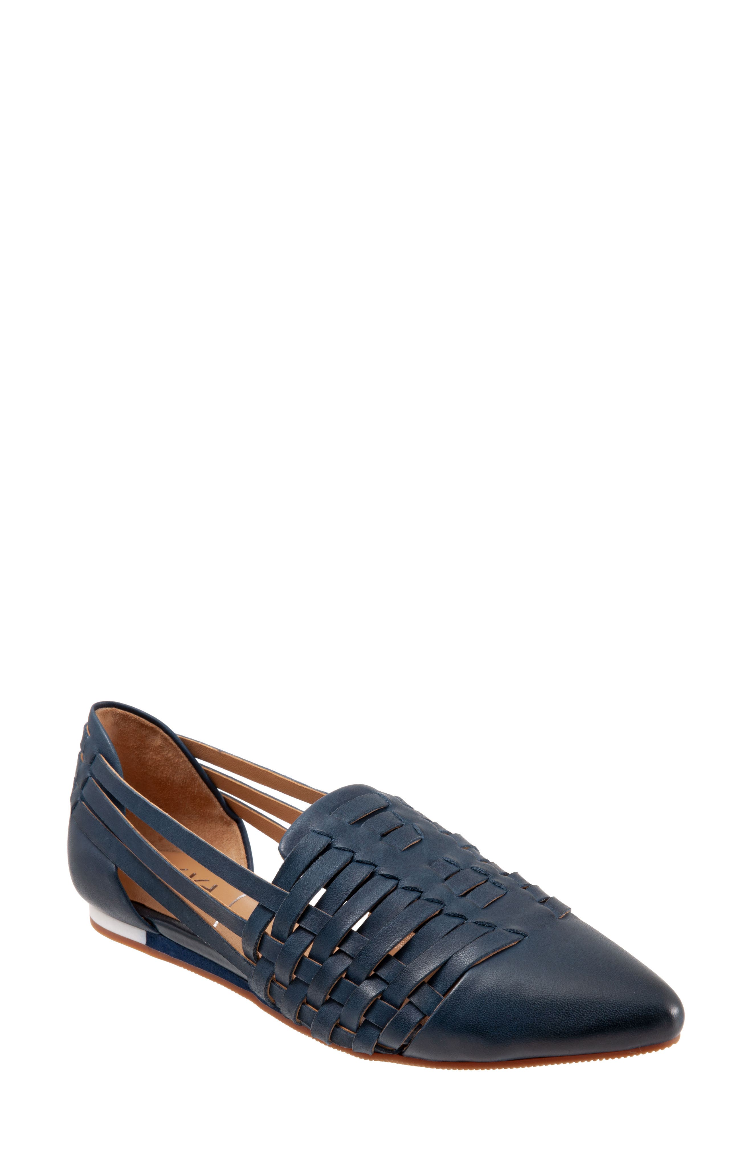 Lola Flat, Main, color, NAVY LEATHER