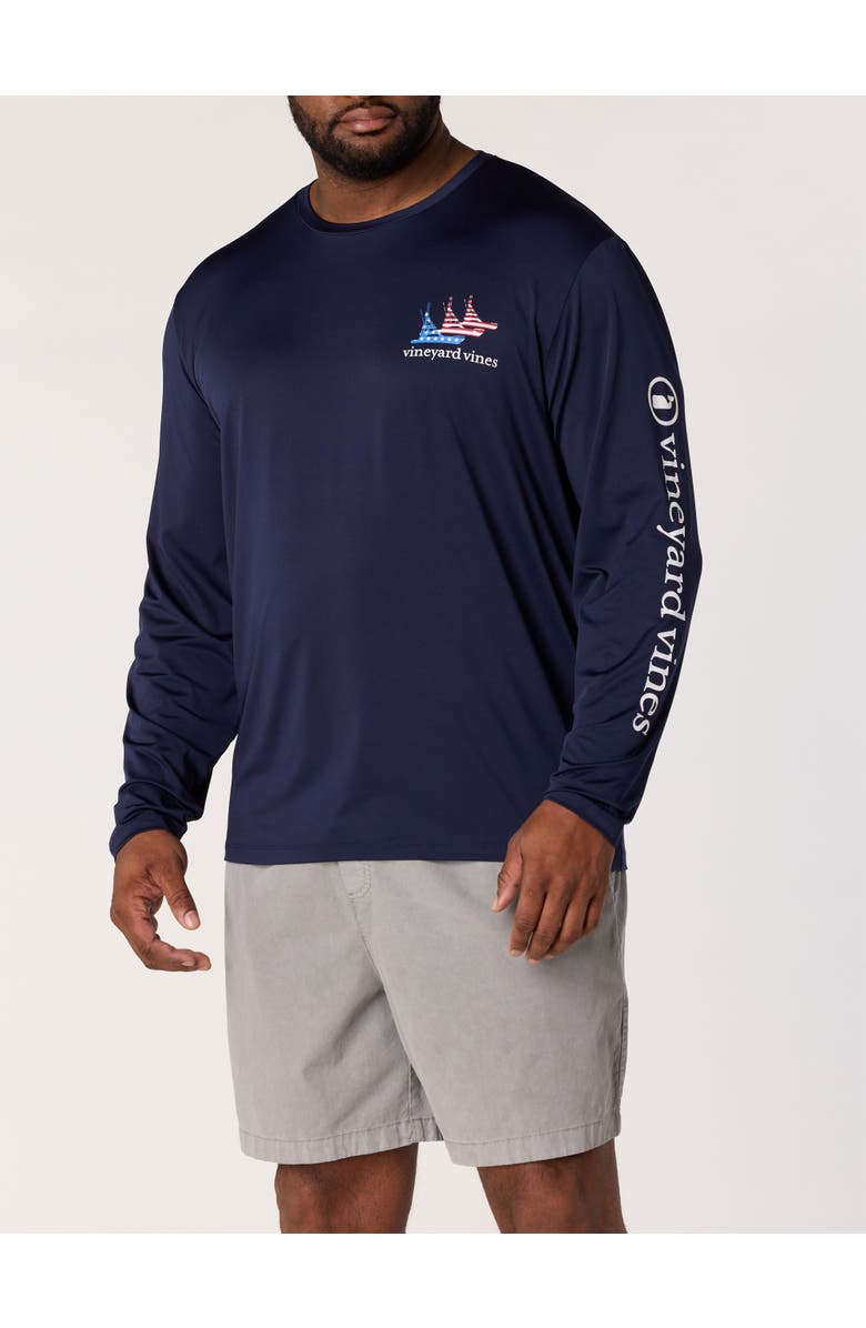 vineyard vines Big & Tall Sportfisher Harbor T-Shirt, Alternate, color, Nautical Navy