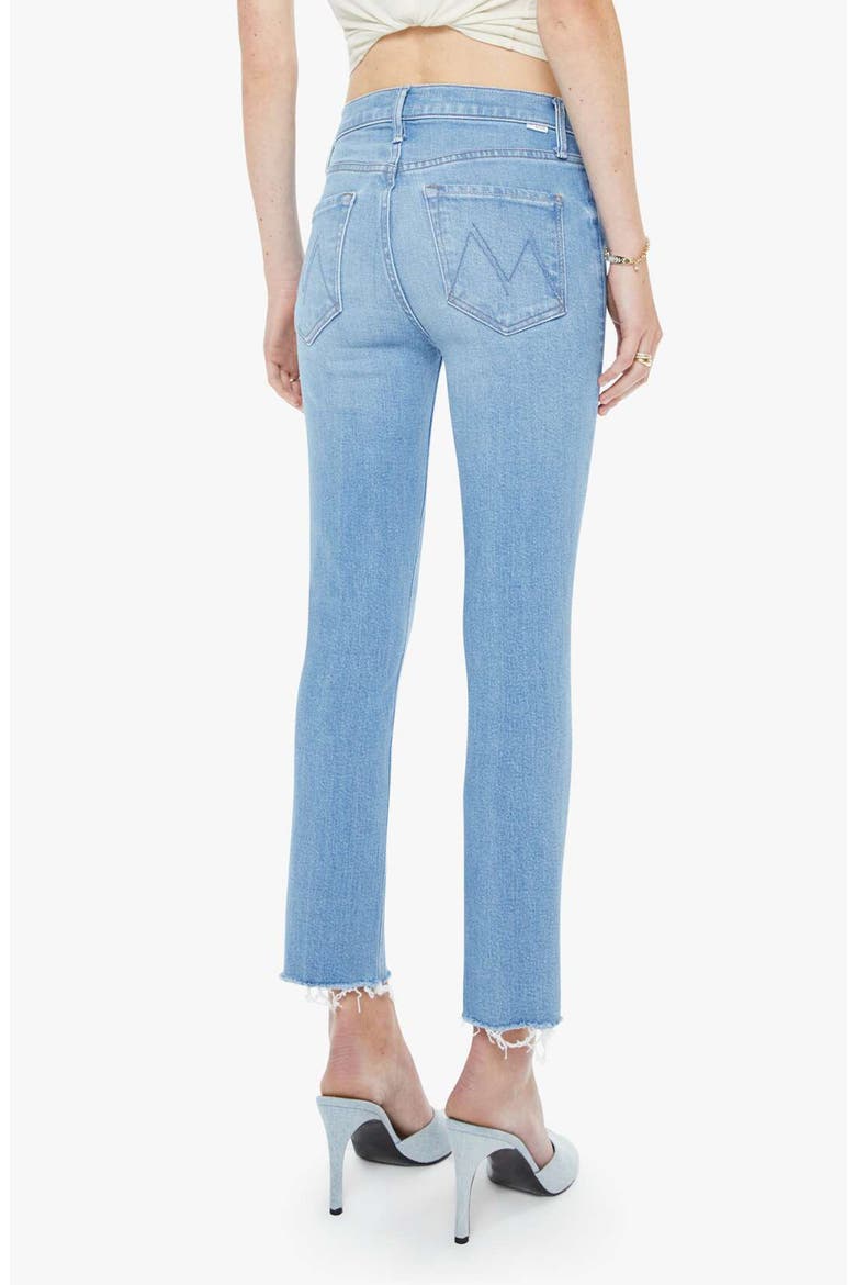 The Dazzler Raw Hem Mid Rise Crop Slim Straight Leg Jeans, Alternate, color, SATISFY YOUR CRAVINGS