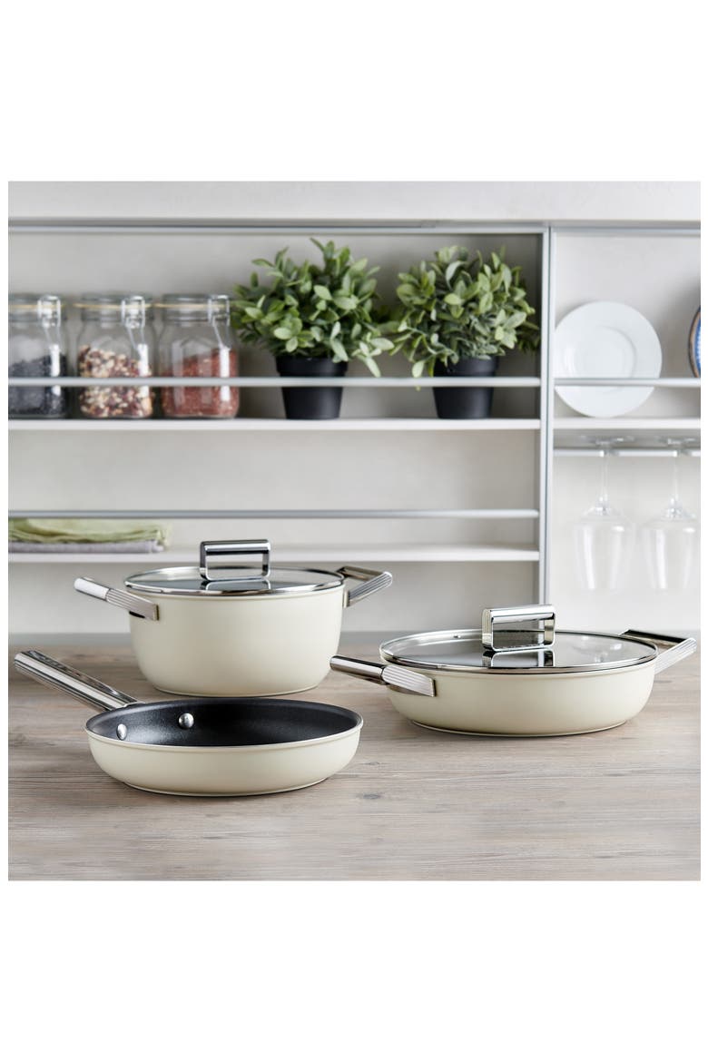 '50s Retro Style 11-Inch Pan, Alternate, color, MATTE CREAM