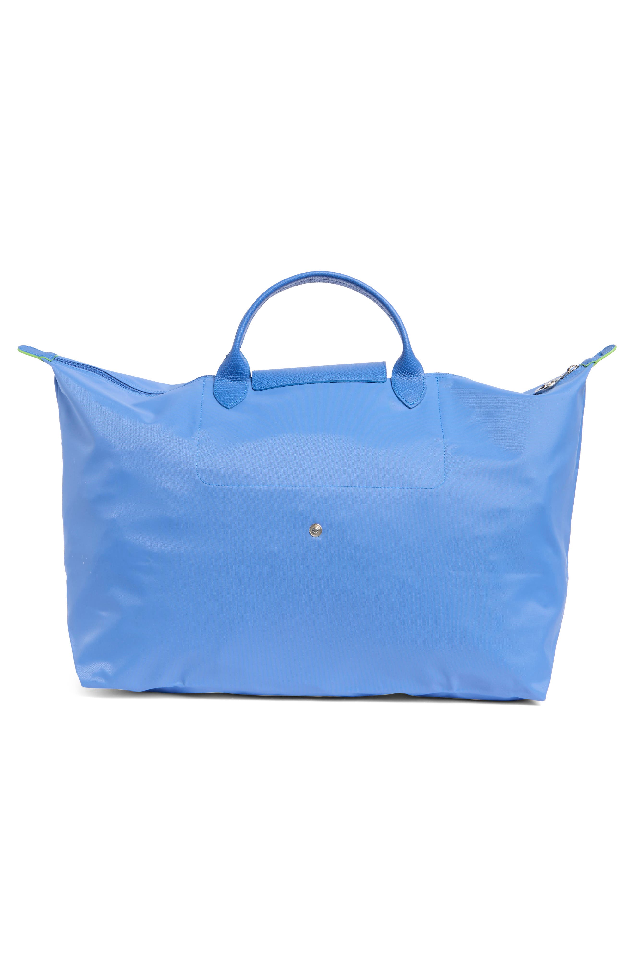Longchamp Large Travel Duffle Bag, Alternate, color, Cornflower