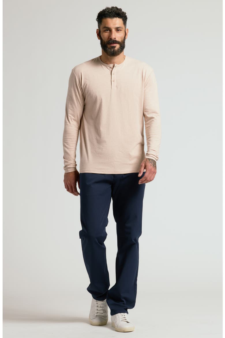 Classic Long Sleeve Henley, Alternate, color, HEATHER CAMEL