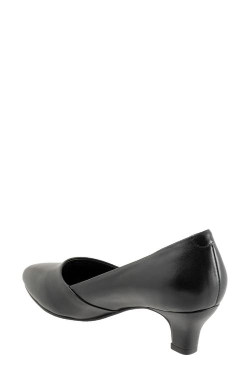 Trotters Kylie Kitten Heel Pump In Black